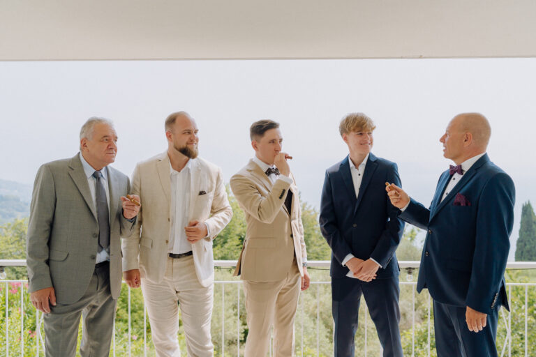 Candid guest moment before the ceremony, Lake Garda wedding
