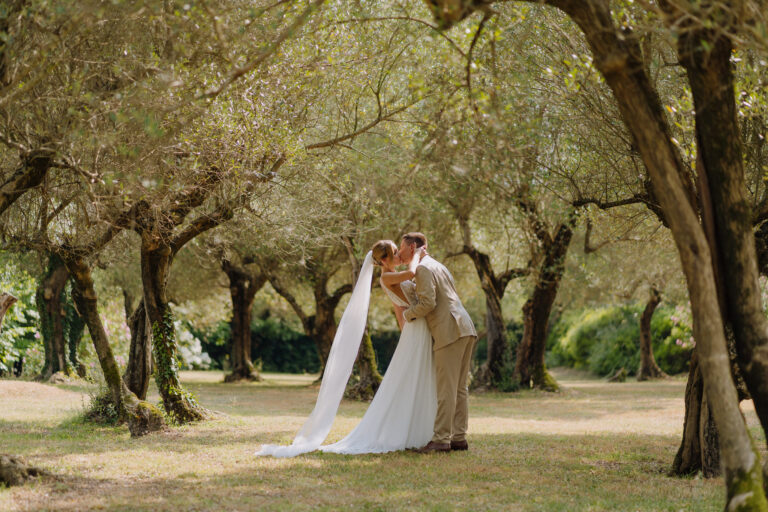 Couple portrait in an olive grove, Lake Garda