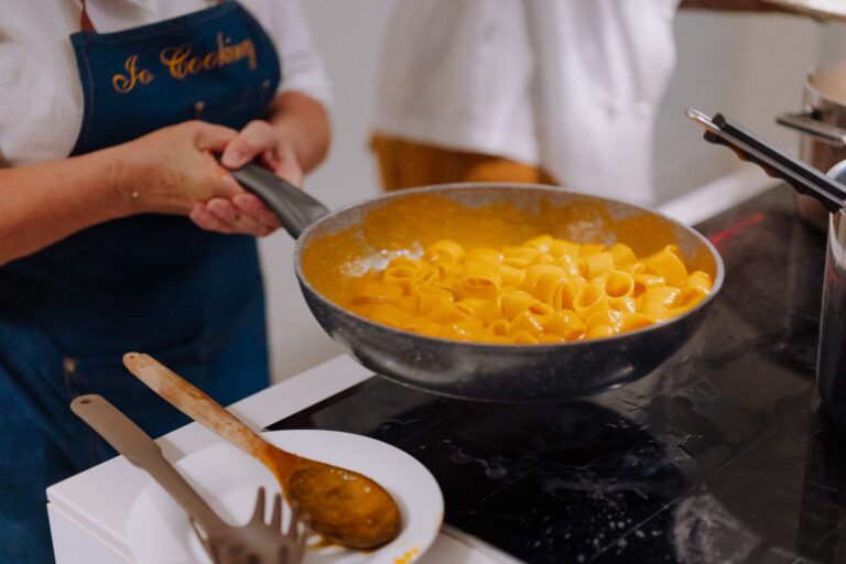 Food being prepared, wedding dinner at the villa