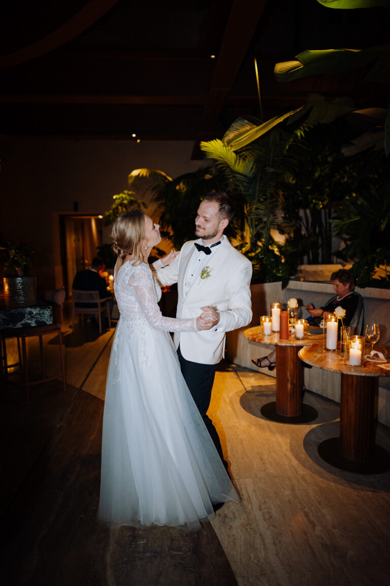 Night portrait at Six Senses Rome, warm light and romantic atmosphere